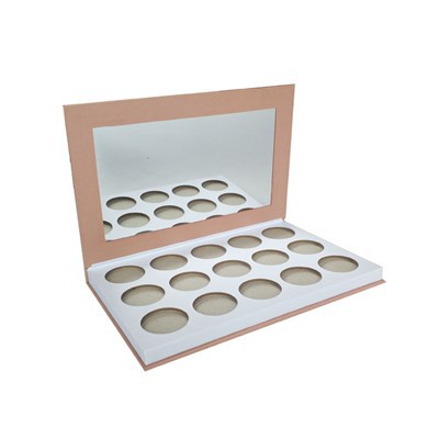 กล่องอายแชโดว์แบบฟลิปท็อปแบบกำหนดเองพร้อมกระจก